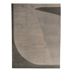 Grey Stelle Contemporary Tibetan Wool Rug - 9'3" x 12'1"