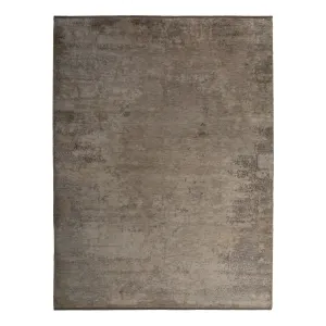 Grey Stelle Contemporary Tibetan Wool Silk Blend Rug - 8'11" x 11'10"