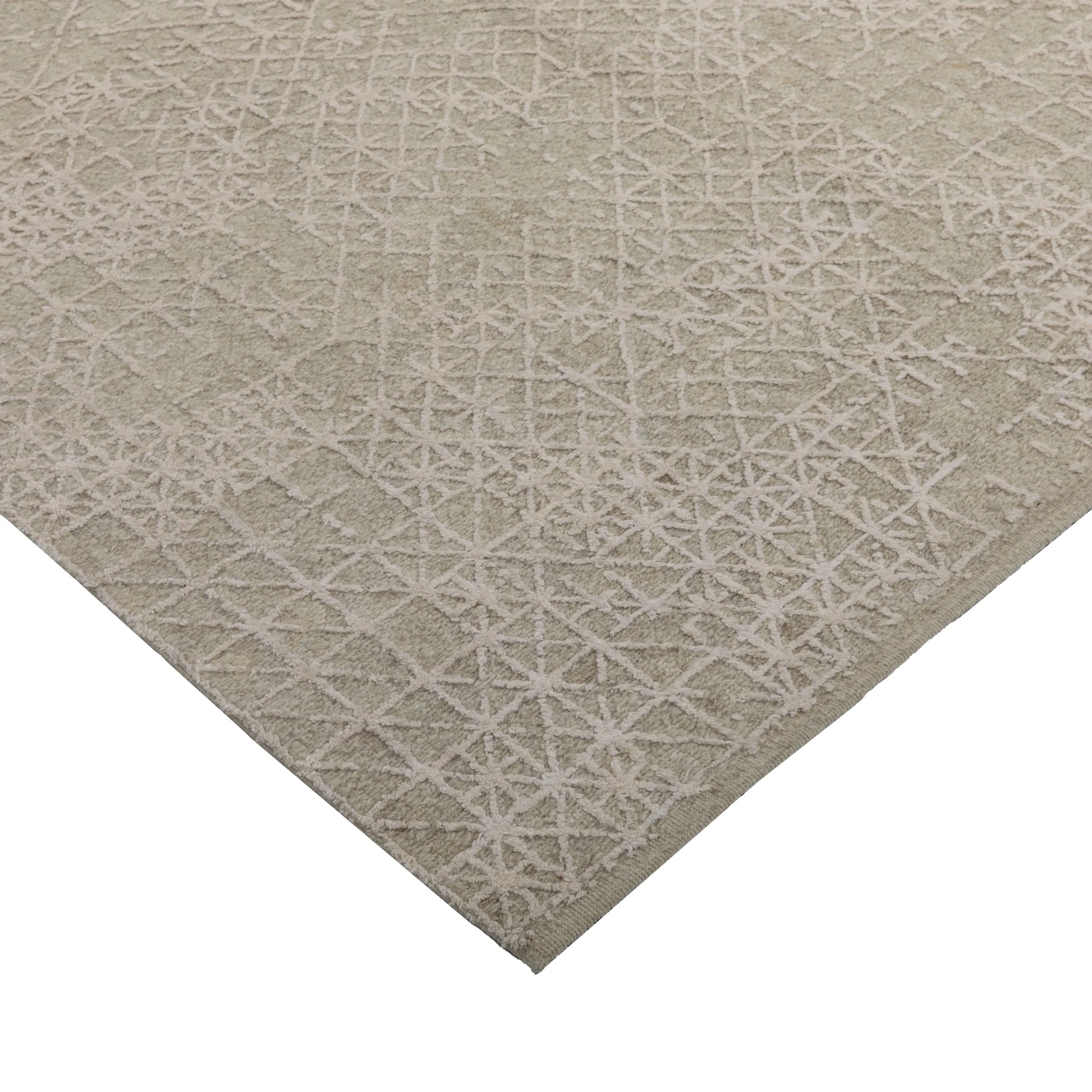 Grey Stelle Modern Wool Silk Blend Rug - 9' x 12'1"