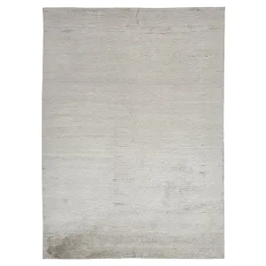 Grey Textured Cashmere & Wool Rug - 10' x 14'