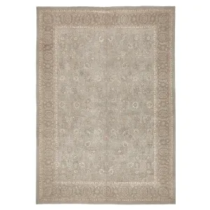 Grey Traditional Wool Rug - 13'8" x 19'3"