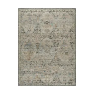 Grey Transitional Wool Rug - 8' x 12'