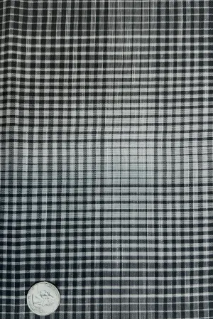 Grey White Plaid Cotton Novelty COT-198