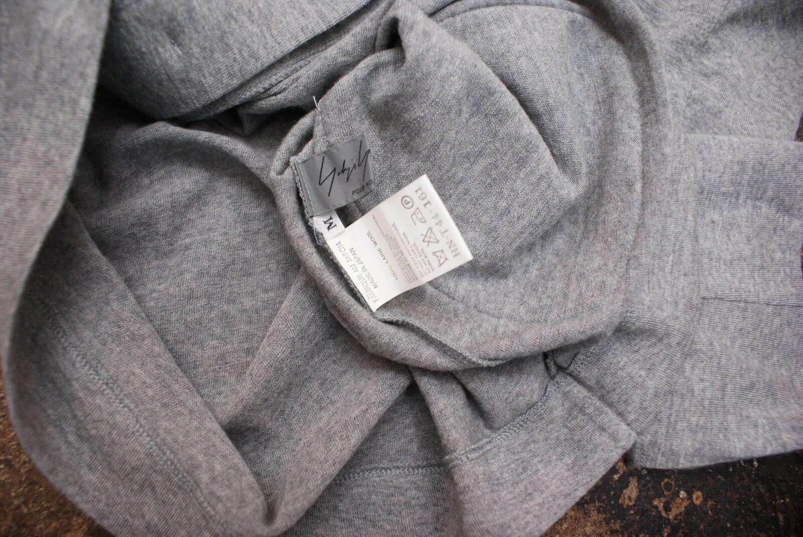 Grey Wool Button Up Cardigan