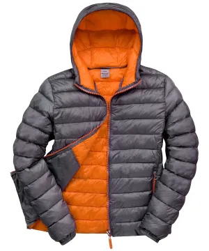 Grey/Orange - Urban snow bird hooded jacket