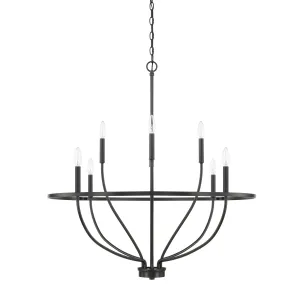 Greyson 8-Light Chandelier in Matte Black