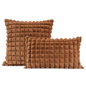 Grid Plush Pillow