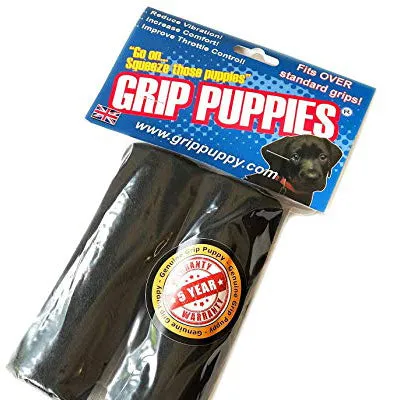 Grip Puppies Universal Grip Cover (5 Inches Long or 12.7cm) Black Pair