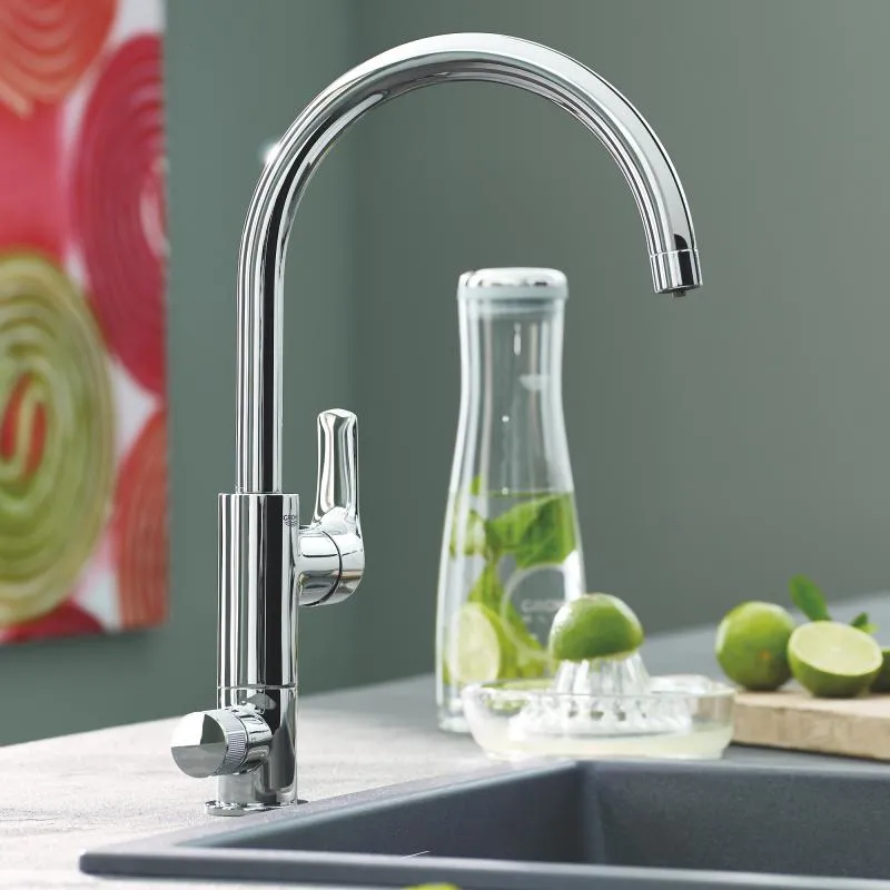 Grohe Eurosmart Starter Kit - Single-Lever Kitchen Mixer Tap with Filter Function