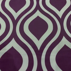 Groovy Print (Lamour) Wholesale Fabric in Plum