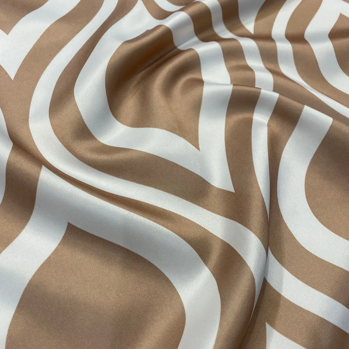 Groovy Print (Lamour) Wholesale Fabric in Taupe