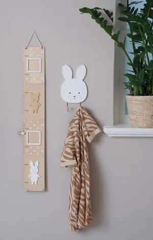 Growth Height Chart Neutral Teddy and Bunny