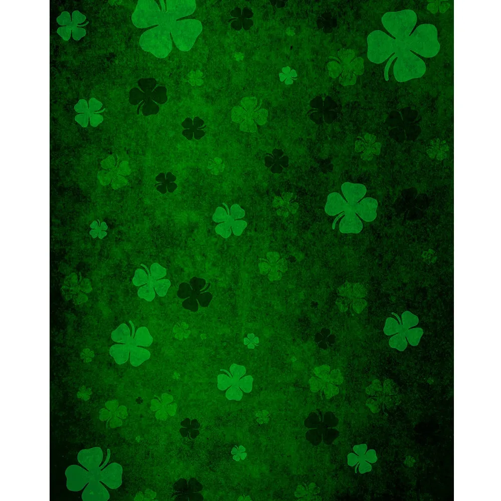 Grunge St. Patricks Day Printed Backdrop