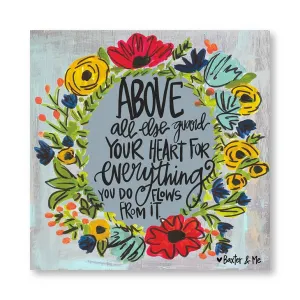 Guard Your Heart - Wrapped Canvas