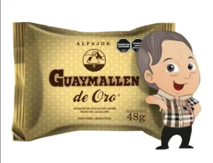 Guaymallen Alfajor Oro Dulce de Leche Alfajor with Cocoa Bath 60% 48 g / 1.69 oz