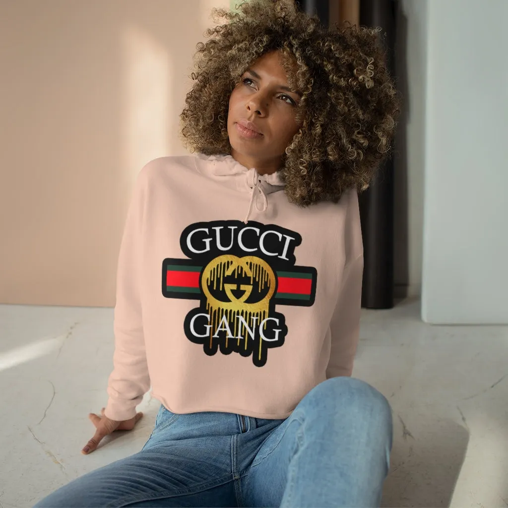 GUCC CANG CROP HOODIE