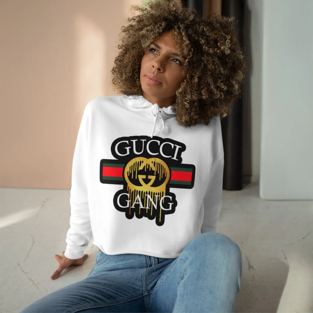 GUCC CANG CROP HOODIE