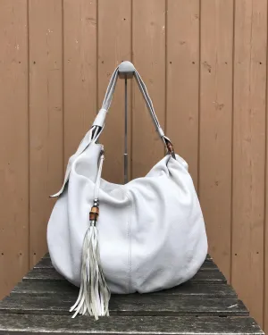 GUCCI Bamboo Jungle Leather Large Hobo Bag