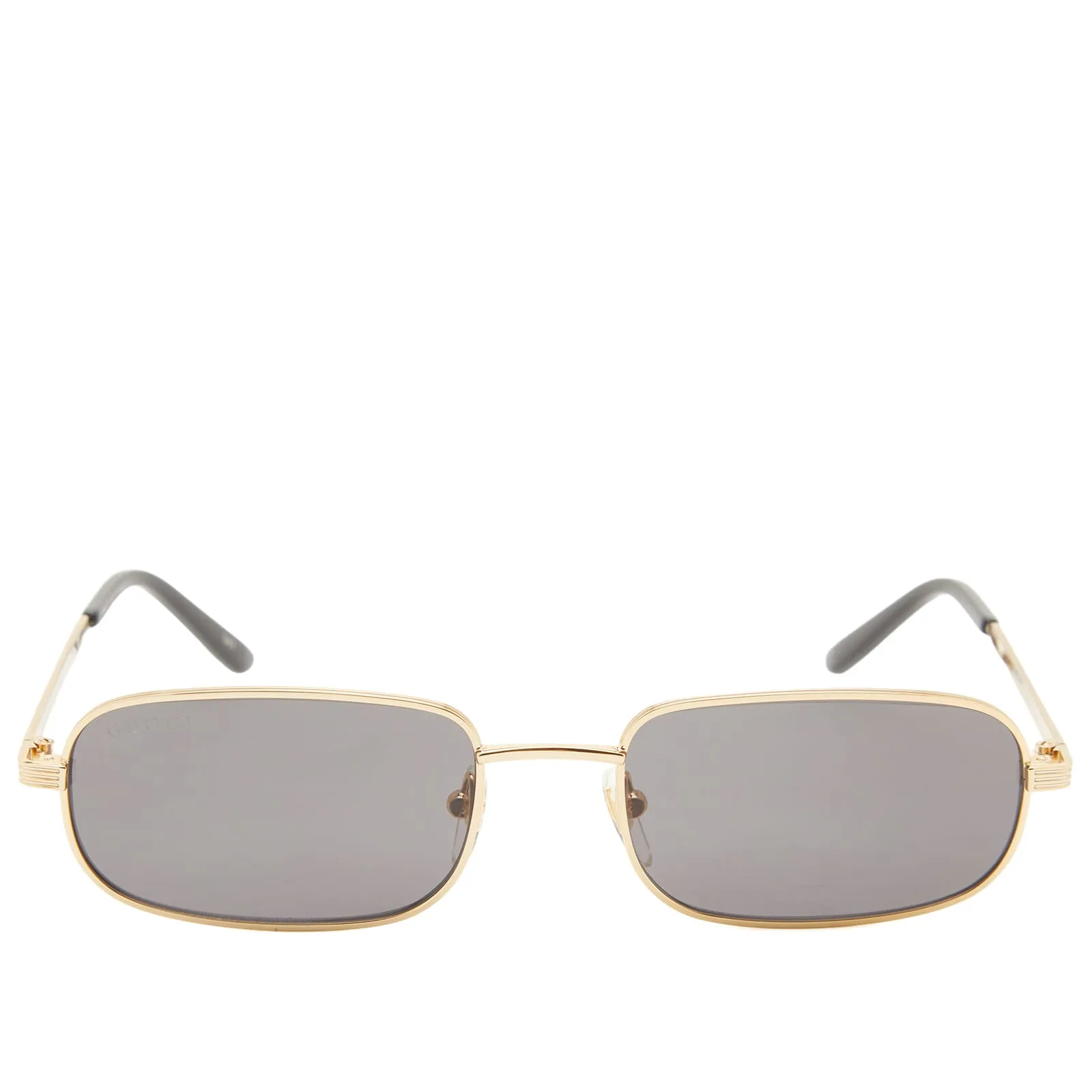 Gucci Eyewear Gg1457S Sunglasses, Gold & Gray