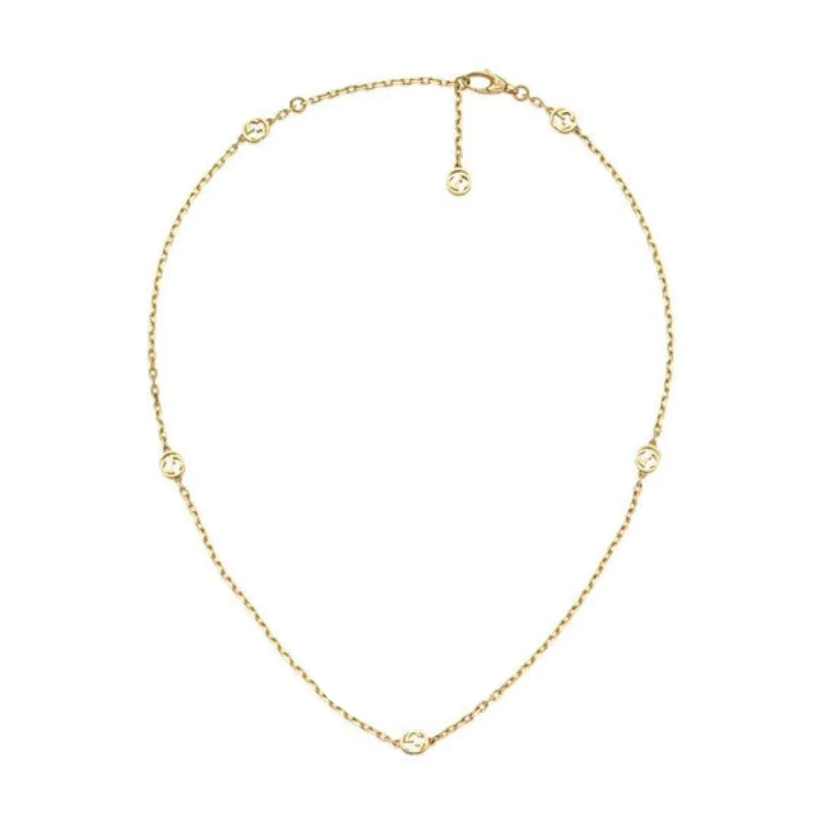 Gucci Interlocking 18ct Yellow Gold Necklace