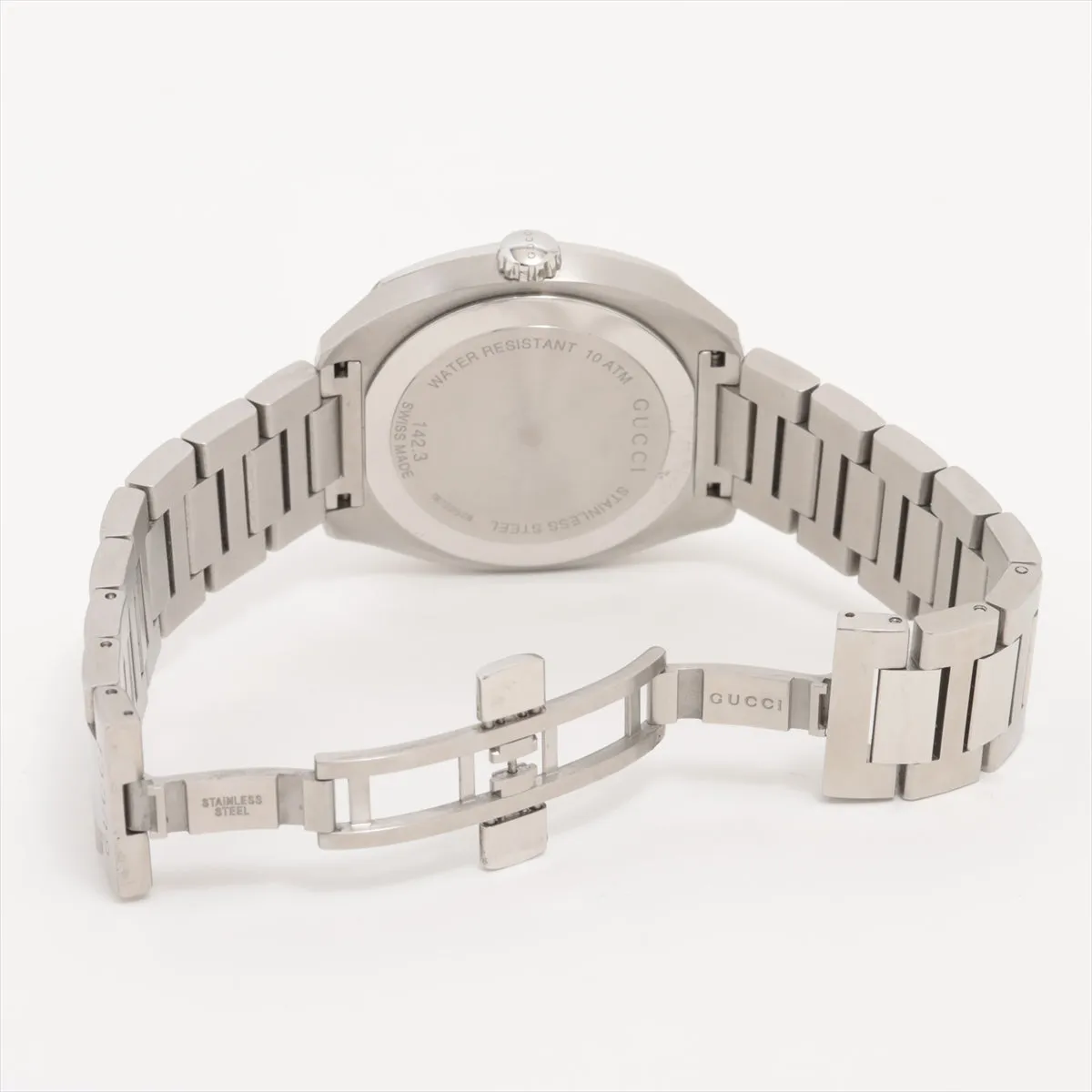 Gucci Round Face Stainless Steel Watch Gray