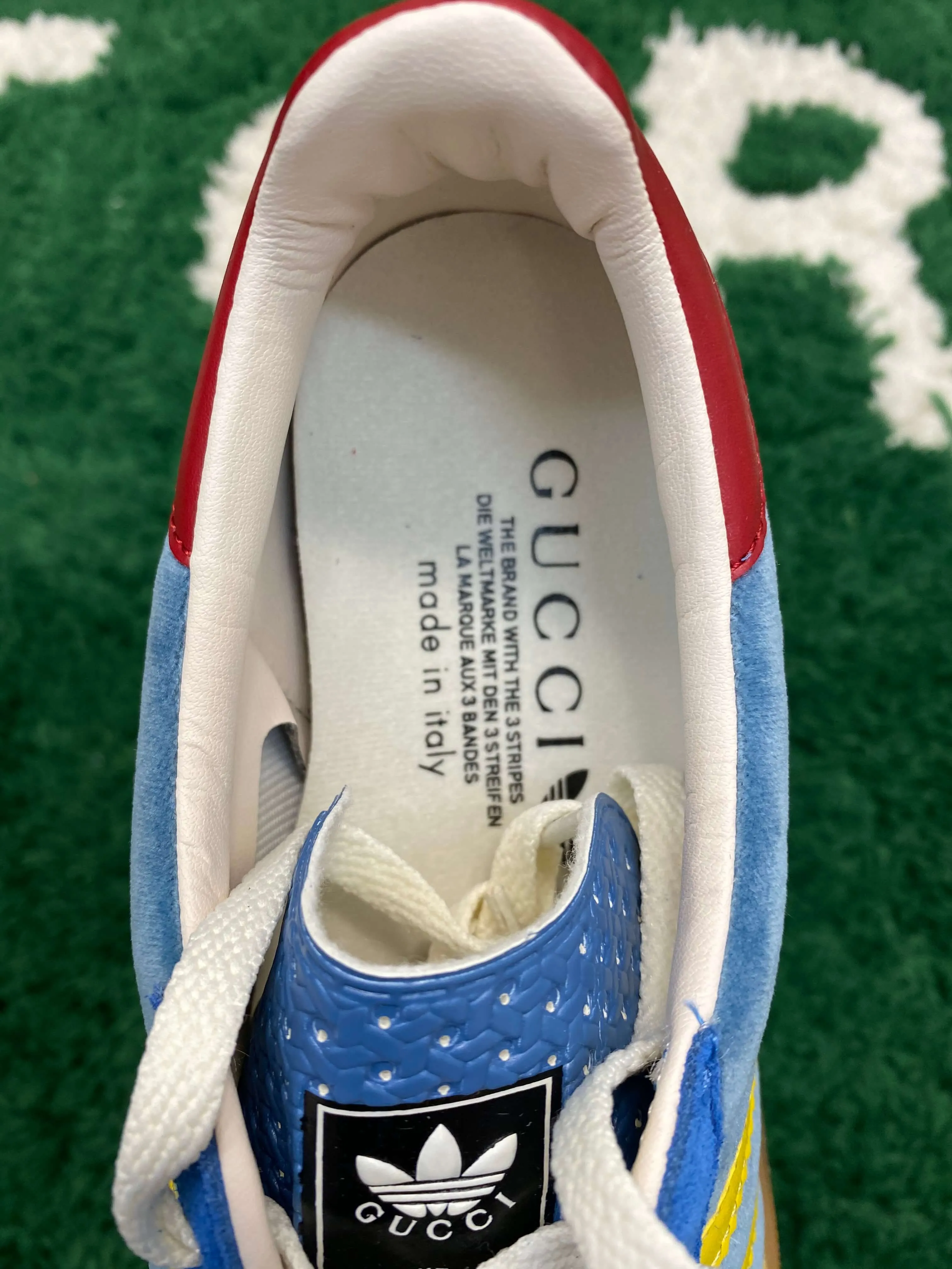 Gucci x Adidas Gazelle Light Blue Suede Sneaker