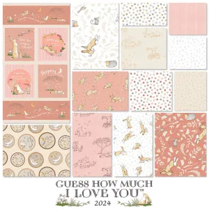 Guess How Much I Love You 2024 | Coral Fat Quarter Bundle by Anita Jeram for Clothworks | 13 pcs