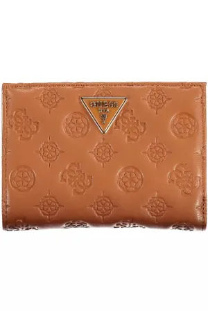 Guess Jeans Orange Brown Wallet S