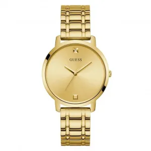 Guess Ladies Dress Stainless Steel Gold Watch W1313L2