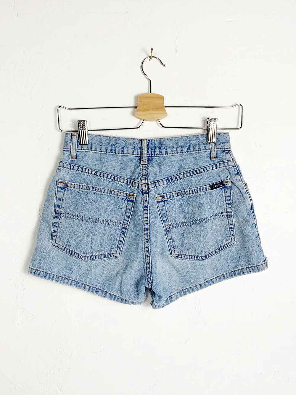 GUESS Light Wash Short Shorts