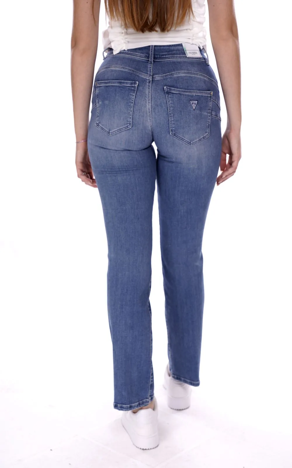 Guess Pantalone Blu Da Donna