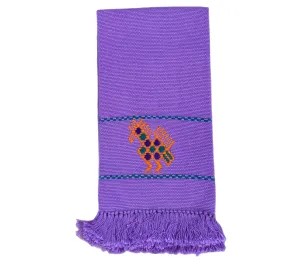 Guest Napkins from Guatemala - Purple, Orange, Green