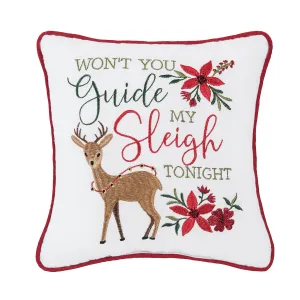 Guide My Sleigh Mini Pillow