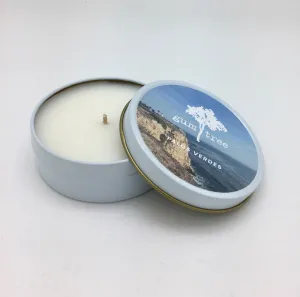 Gum Tree Travel Tin Candle "Palos Verdes" - Basil & Cypress