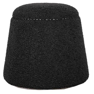 GUMDROP OTTOMAN-BLACK