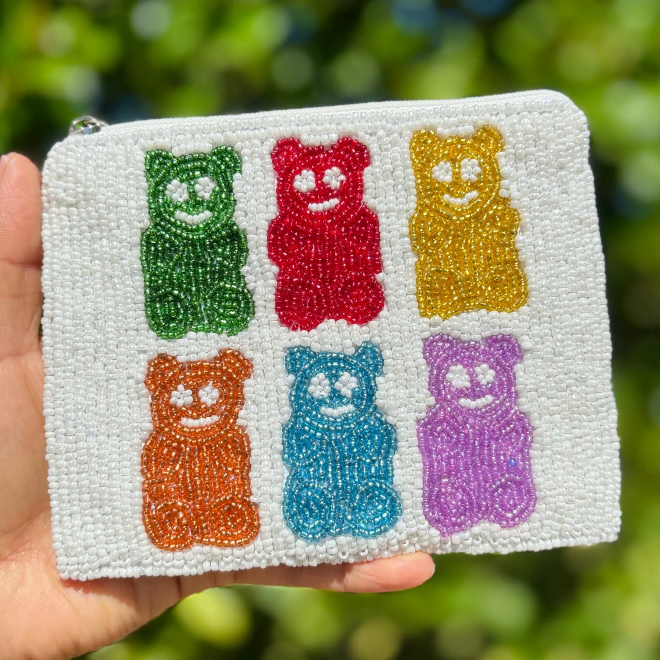 Gummy Bears Beaded Pouch Purse