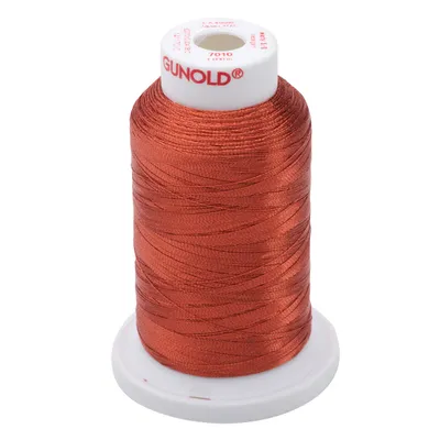 Gunold Embroidery Thread - METY 5/2 - 1000m - 7010 - Dk Copper