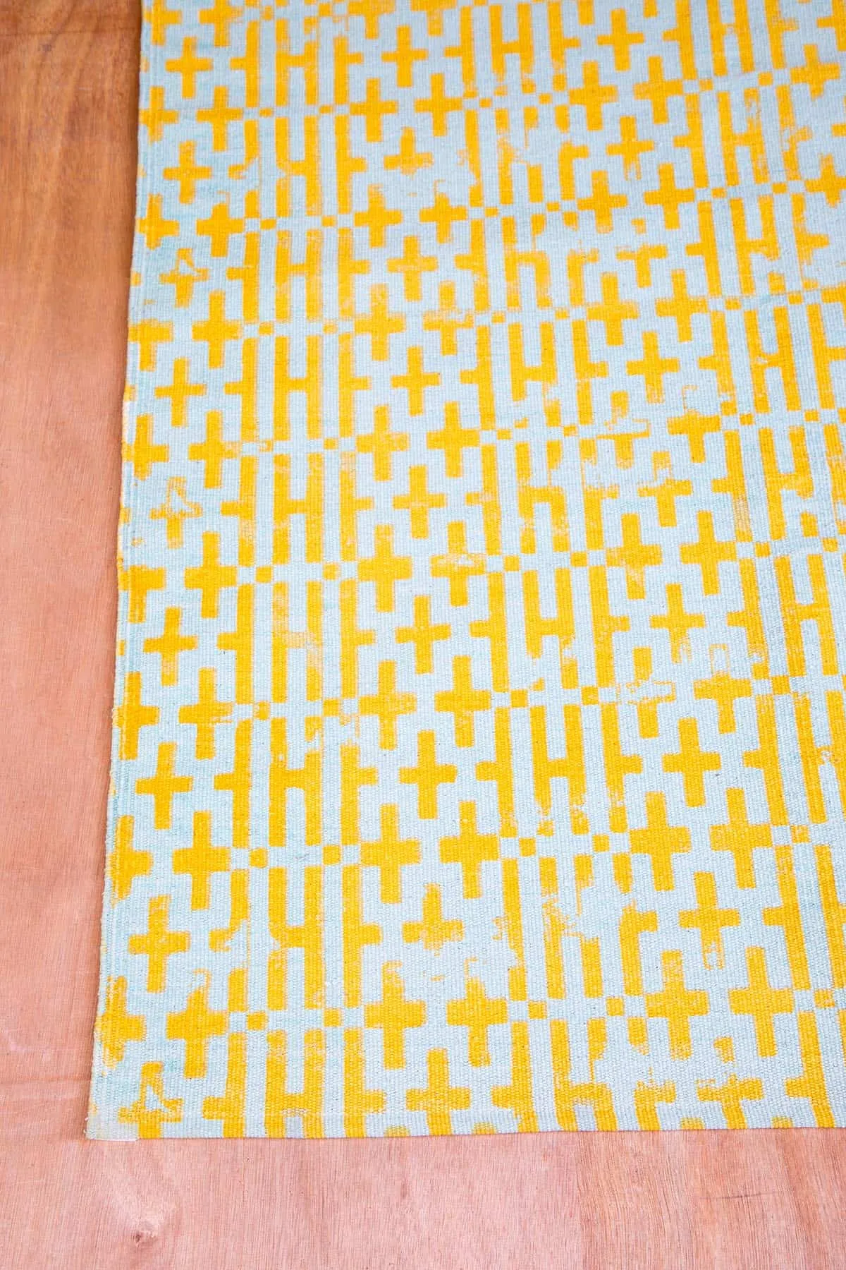 Gyamati Printed Rug (Amber Yellow)