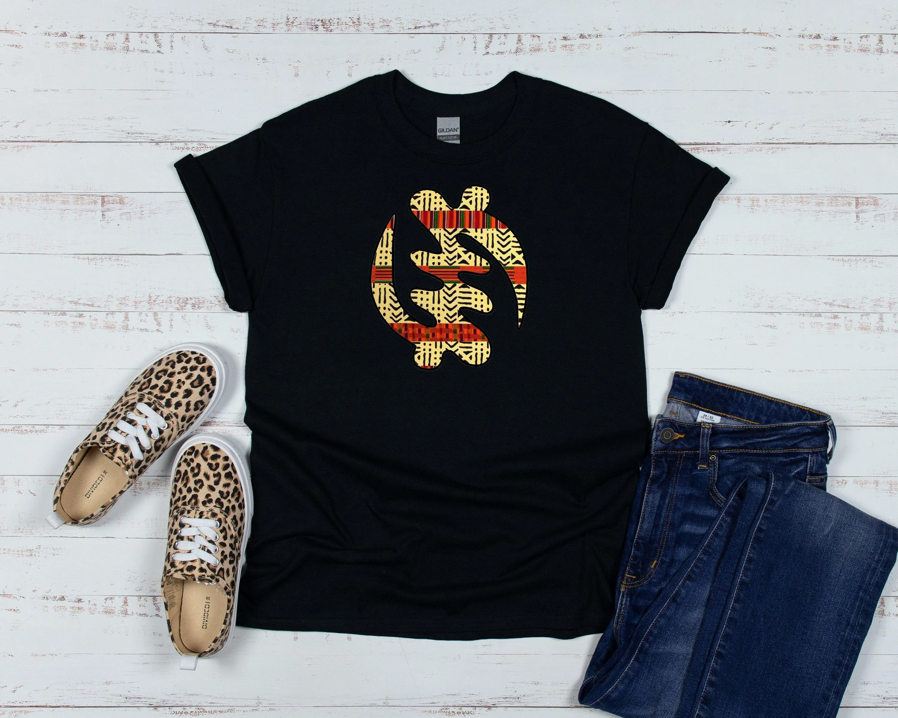 Gye Nyame T-shirt - African Symbol Design, Soft Cotton, Unisex Fit