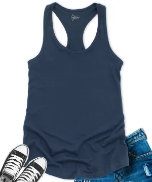 GyftWear Everyday Women's Indigo Blue Racerback Tank Top