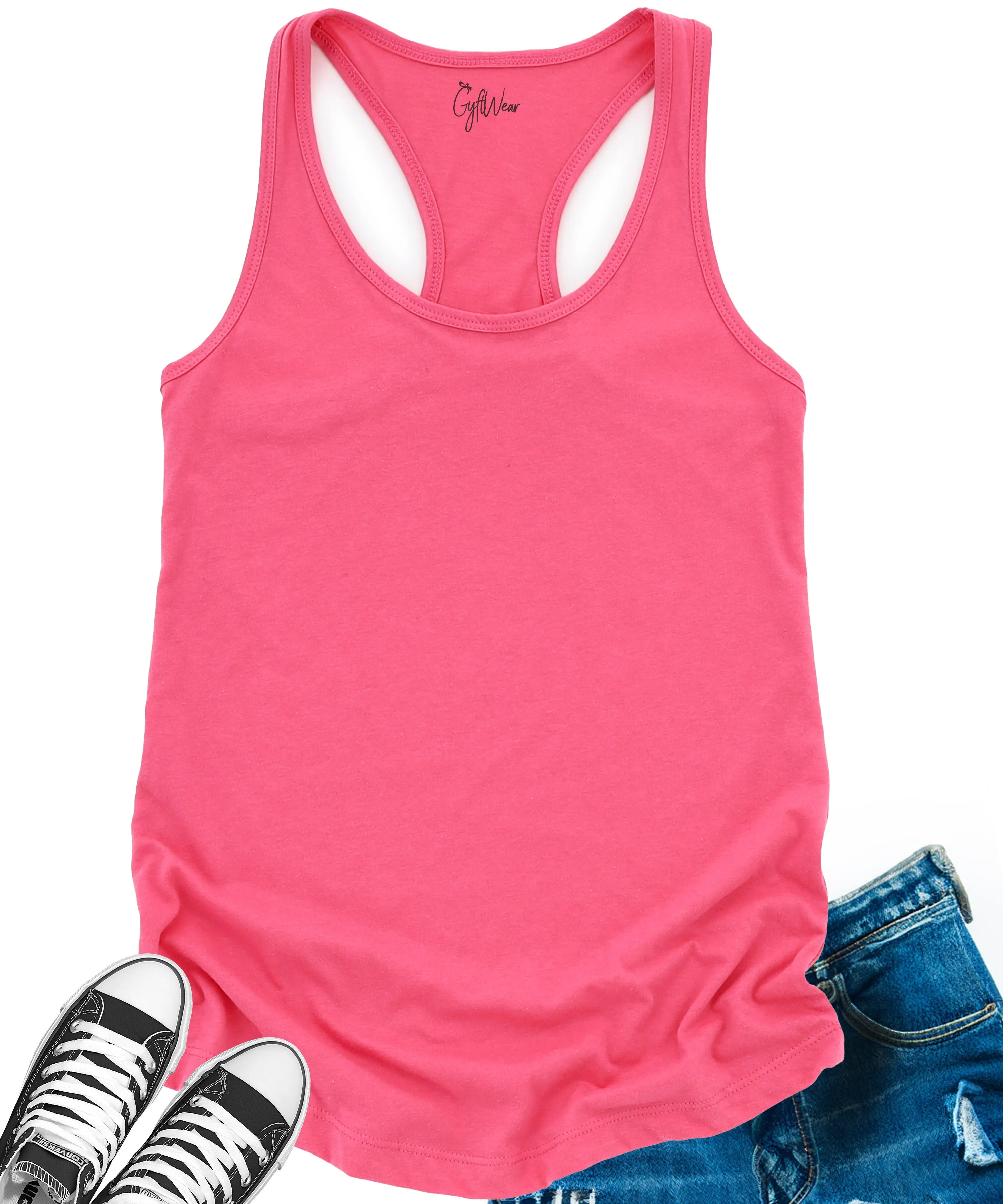 GyftWear Everyday Women's Pink Racerback Tank Top