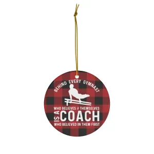 Gymnastics Coach Gift, Gymnastics Ornament, Boys Gymnastics Coach Ceramic Ornamen