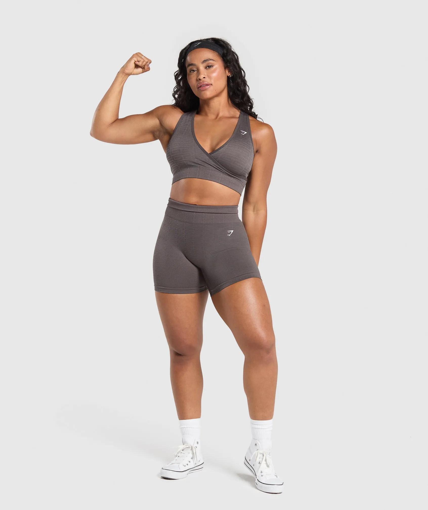 Gymshark Adapt Monogram Seamless Sports Bra - Purple