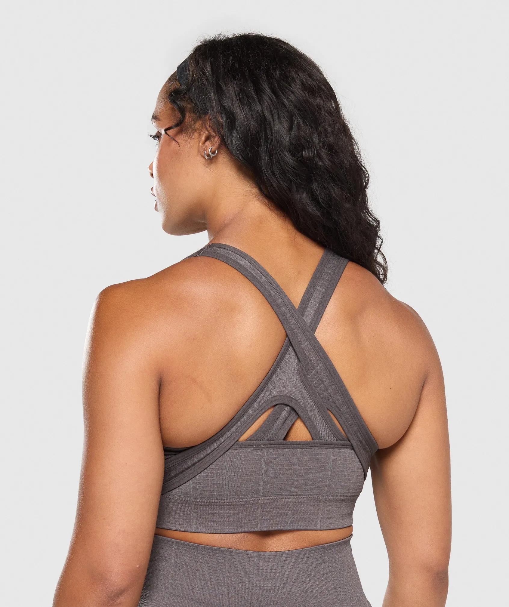 Gymshark Adapt Monogram Seamless Sports Bra - Purple