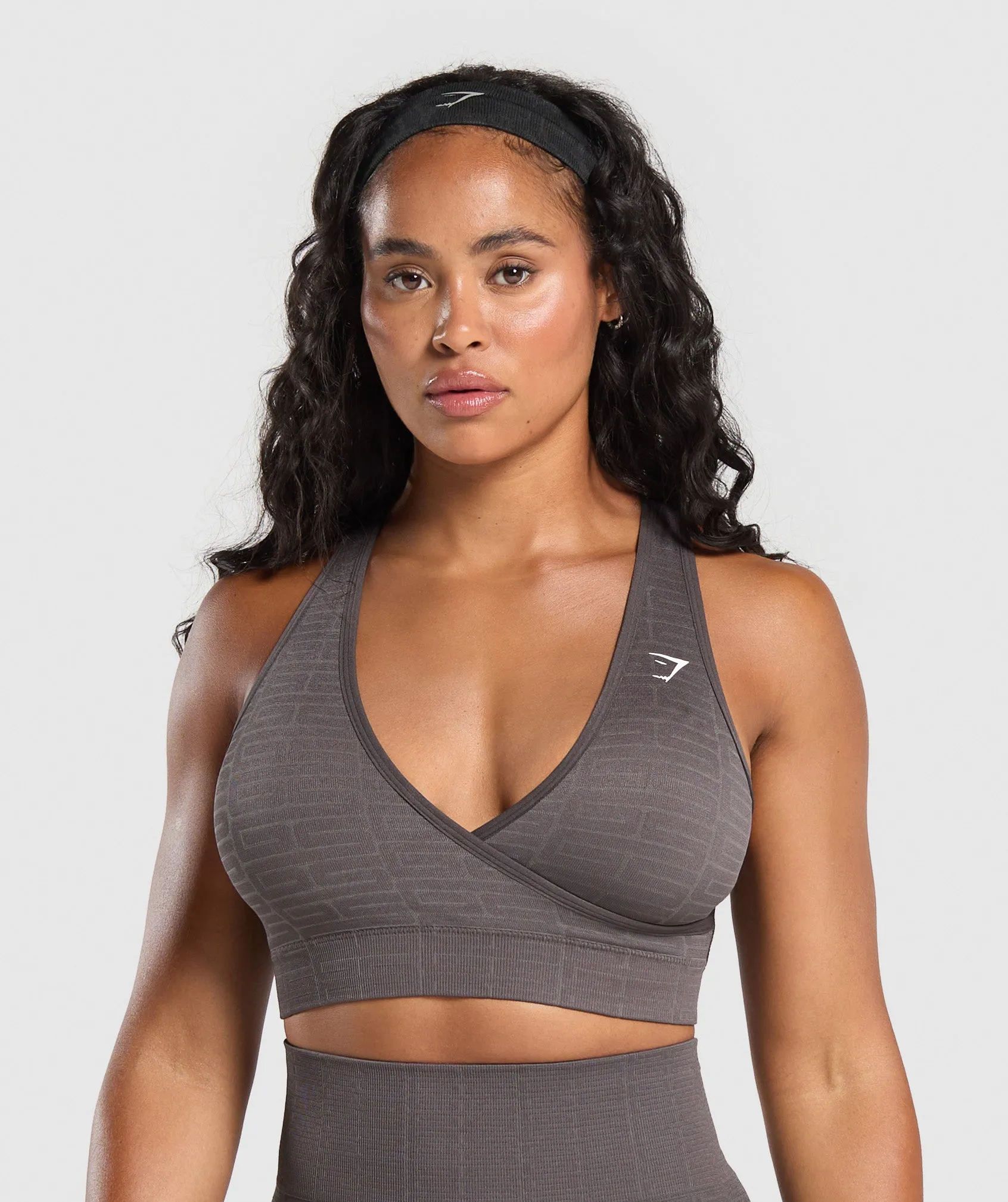 Gymshark Adapt Monogram Seamless Sports Bra - Purple