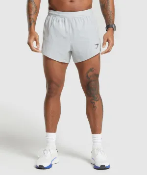 Gymshark Apex Run 5" Shorts - Light Grey