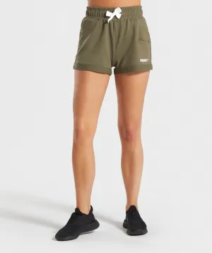 Gymshark Ark High Waisted Shorts - Khaki