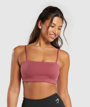 Gymshark Bandeau Sports Bra - Soft Berry