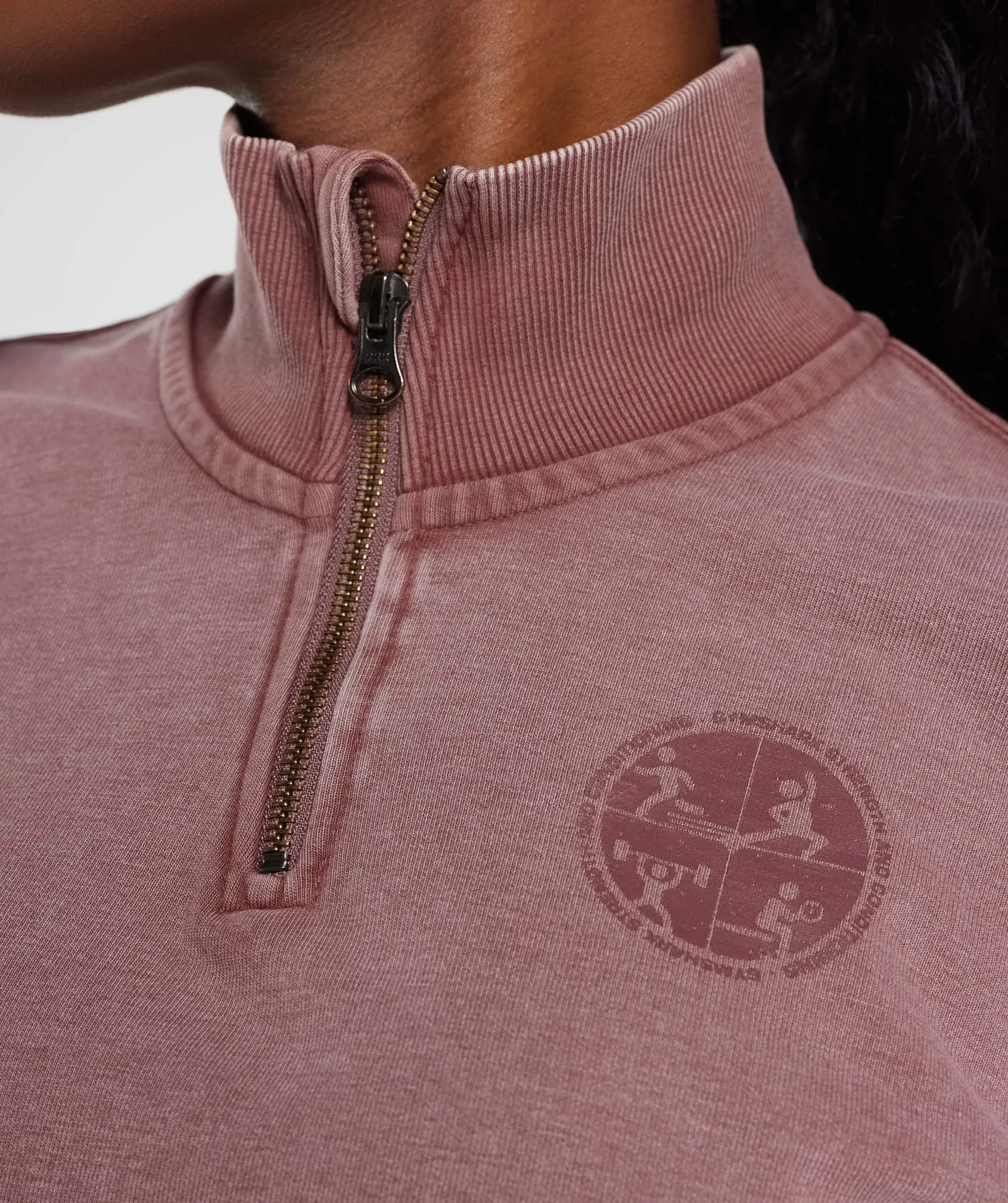 Gymshark Collegiate 1/4 Zip - Dusty Maroon