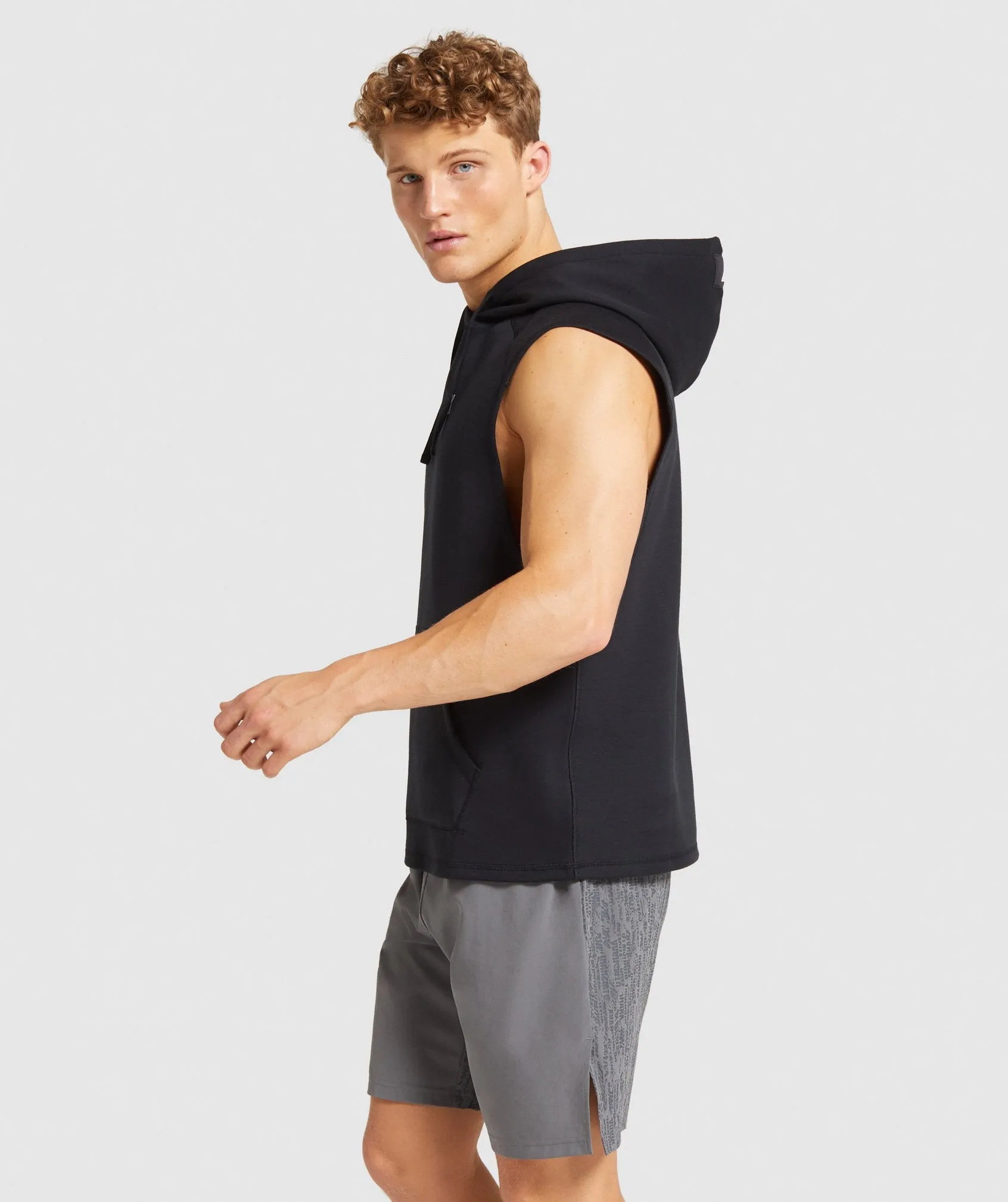 Gymshark Combat Sleeveless Hoodie - Black